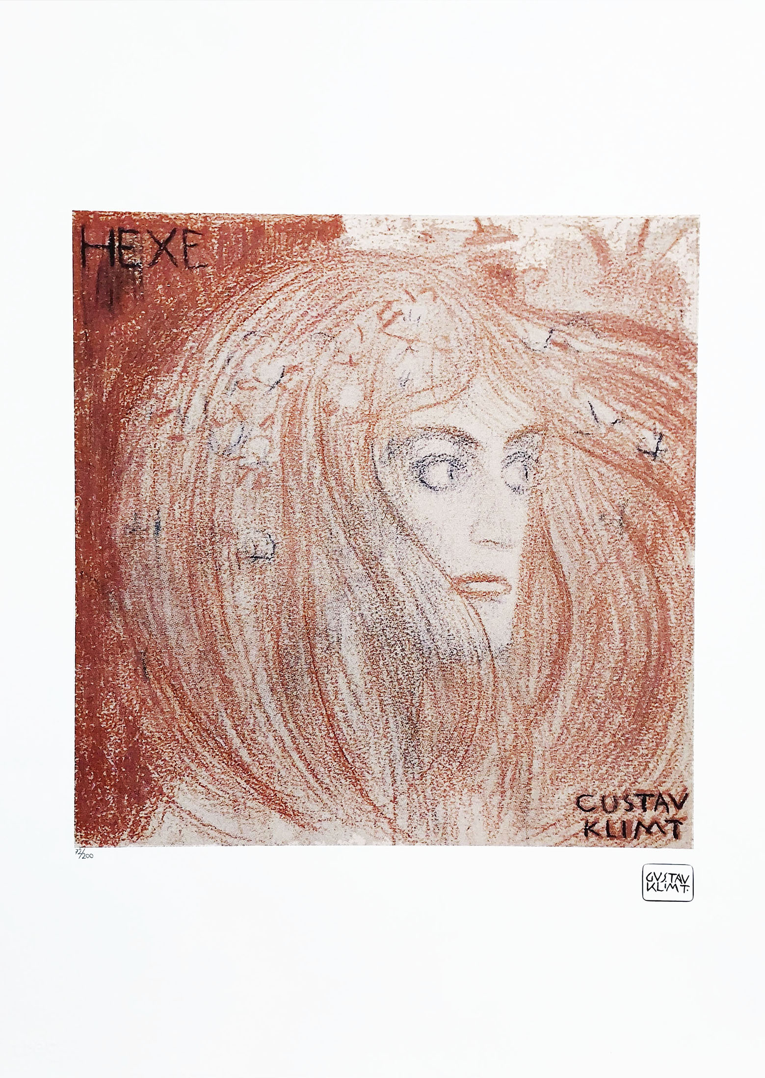 Hexe (Wiedźma) (edycja 72/200)(arkusz: 50 x 70 cm) &mdash; Gustav Klimt